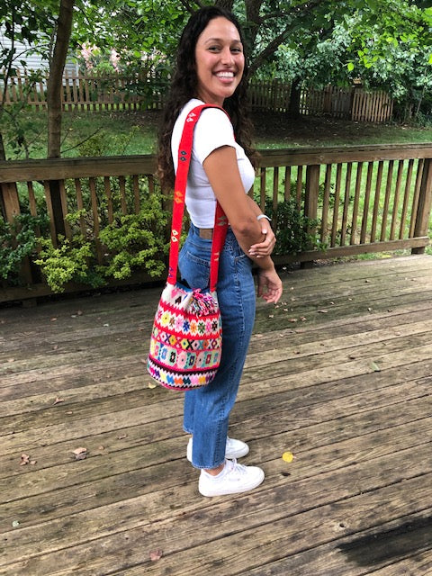 Large Drawstring Bag from Peru