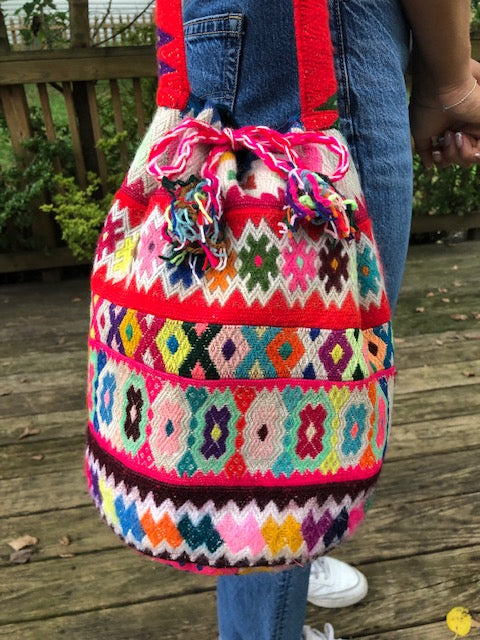 Large Drawstring Bag from Peru