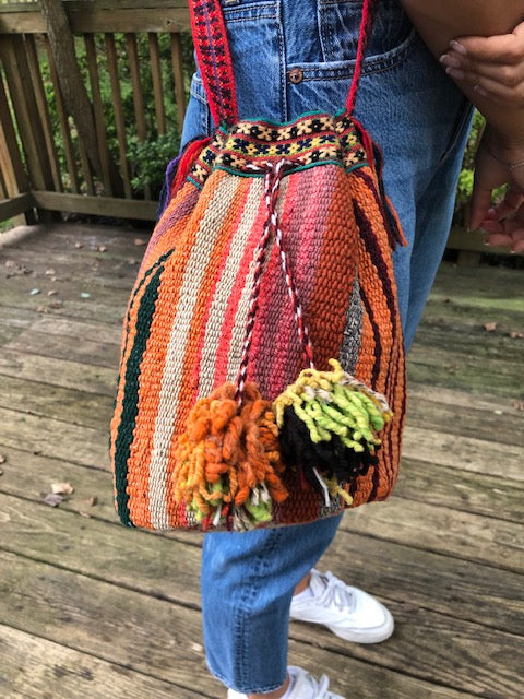 Large Drawstring Bag from Peru