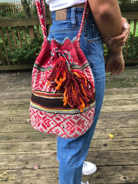 Large Drawstring Bag from Peru