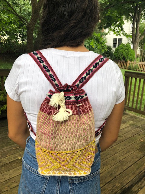 Small Drawstring Backpack from Peru