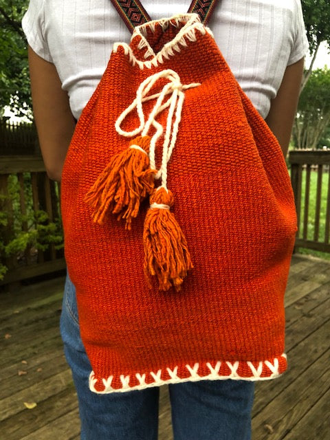 Medium Drawstring Backpack from Peru