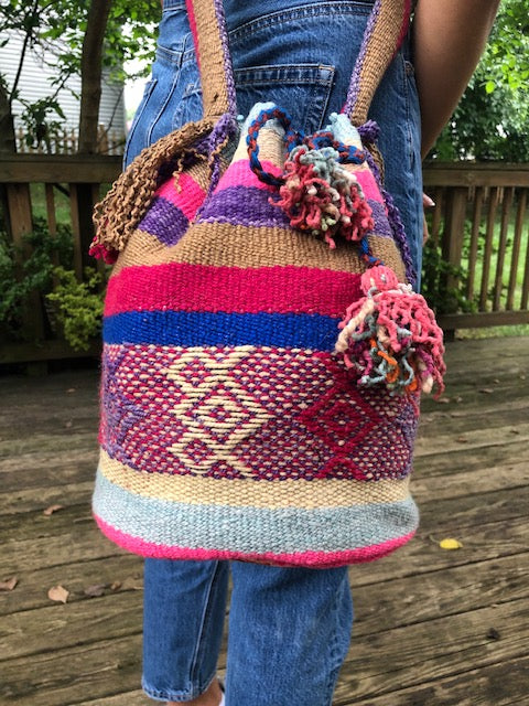 Large Drawstring Bag from Peru