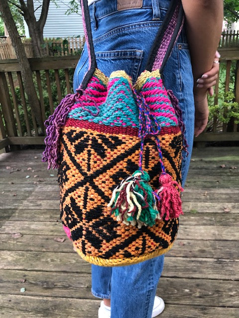 Large Drawstring Bag from Peru