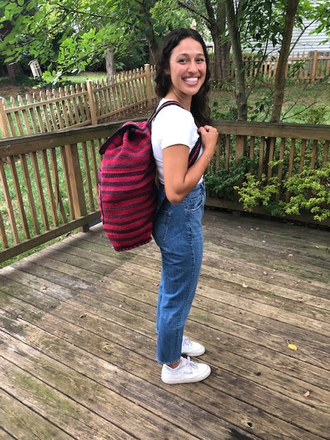 Extra-Large Drawstring Backpack from Peru